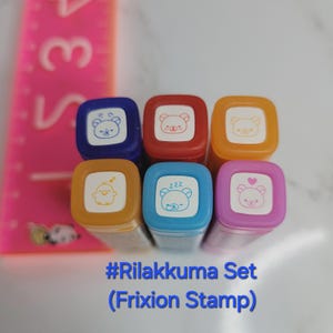 Frixion Erasable Planner Stamps: Tiny Schedule Icons #Rilakkuma Set
