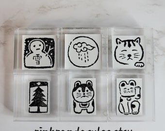 Stamp/ Signs of the four seasons/ Ito-ya / DIY/ Planner/ Craft/ Journal/ Design/ Decor/ PinkPandaRuler