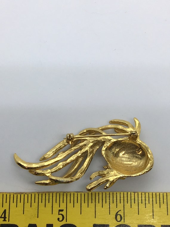 Vintage Goldtone Goldfish Pin | Vintage Goldtone … - image 3