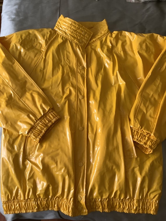 Vintage Bright Yellow Rain Jacket Kenn Sporn for Wi… Gem