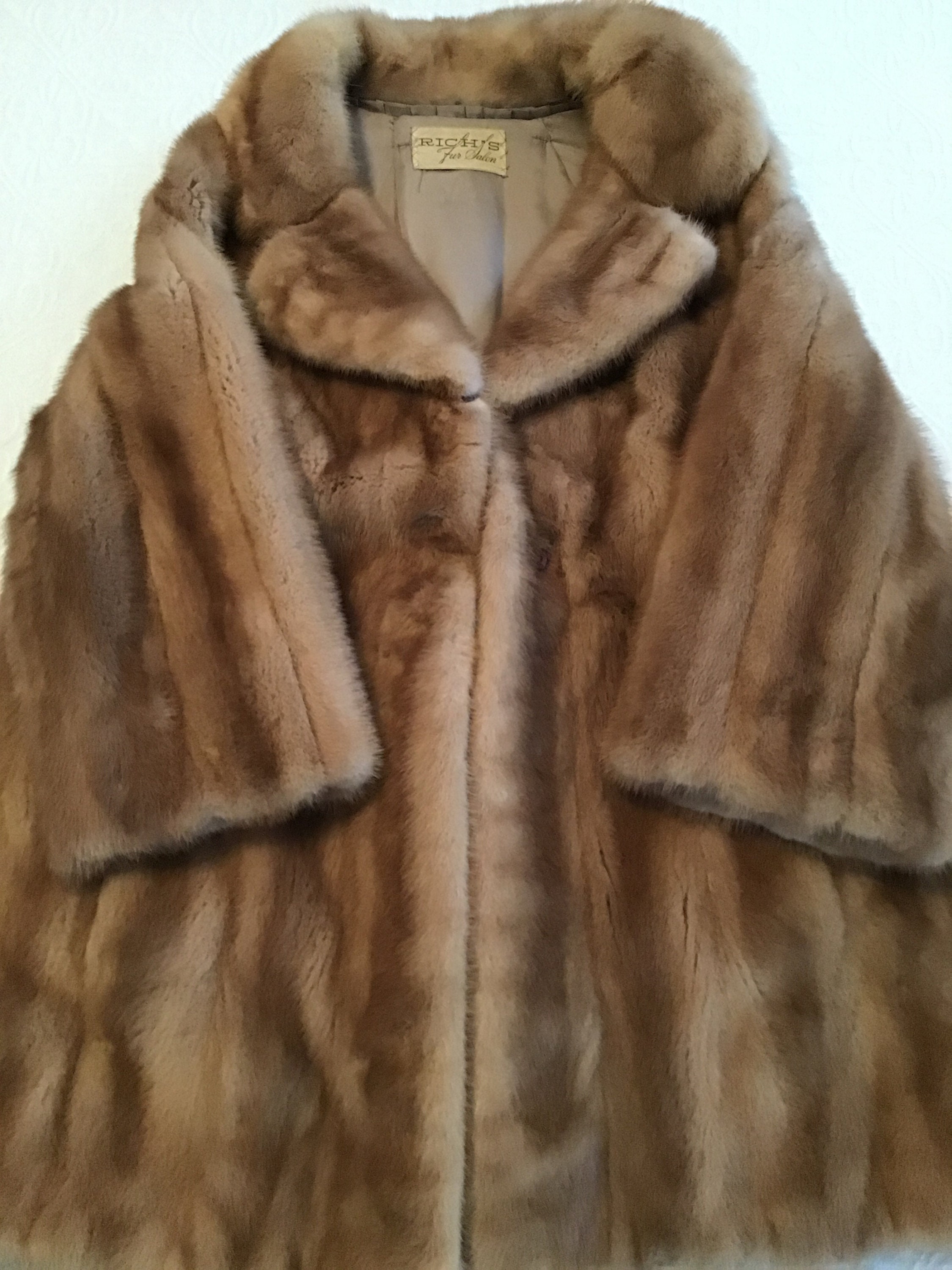 Mink car best sale coat