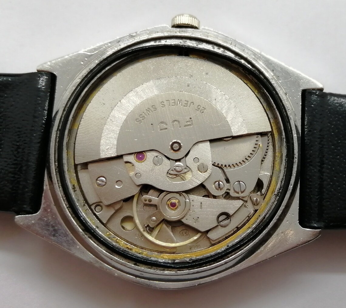 Original Fuji Crystal Automatic 25 Jewels Made In Japan Etsy