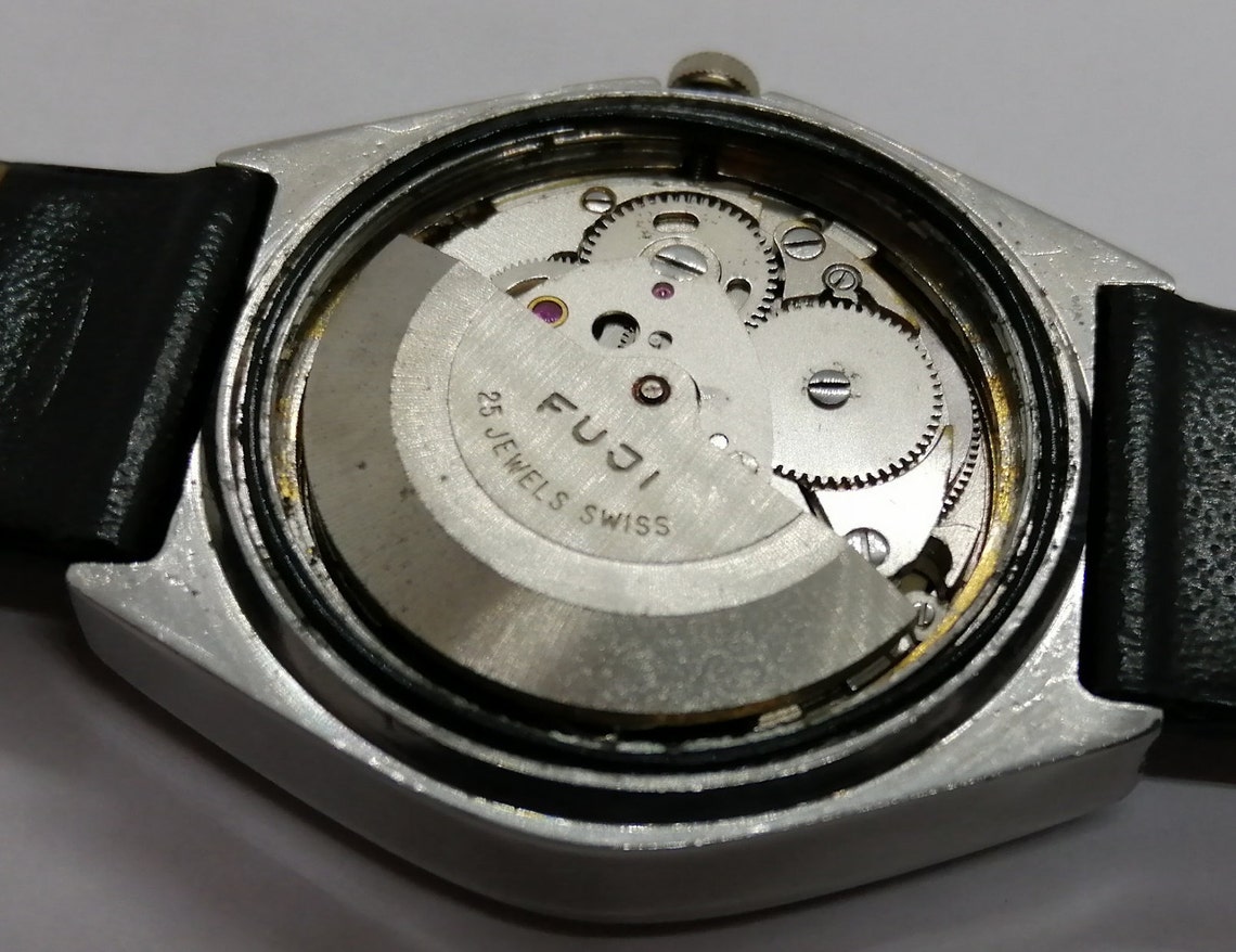 Original Fuji Crystal Automatic 25 Jewels Made In Japan Etsy