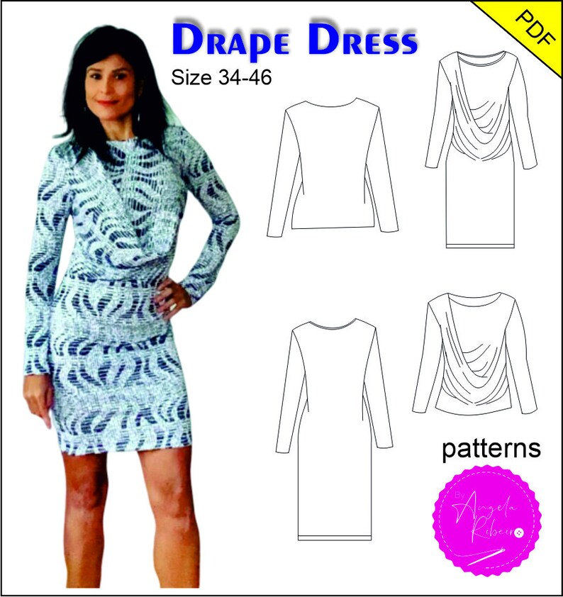 Drape Dress - Etsy
