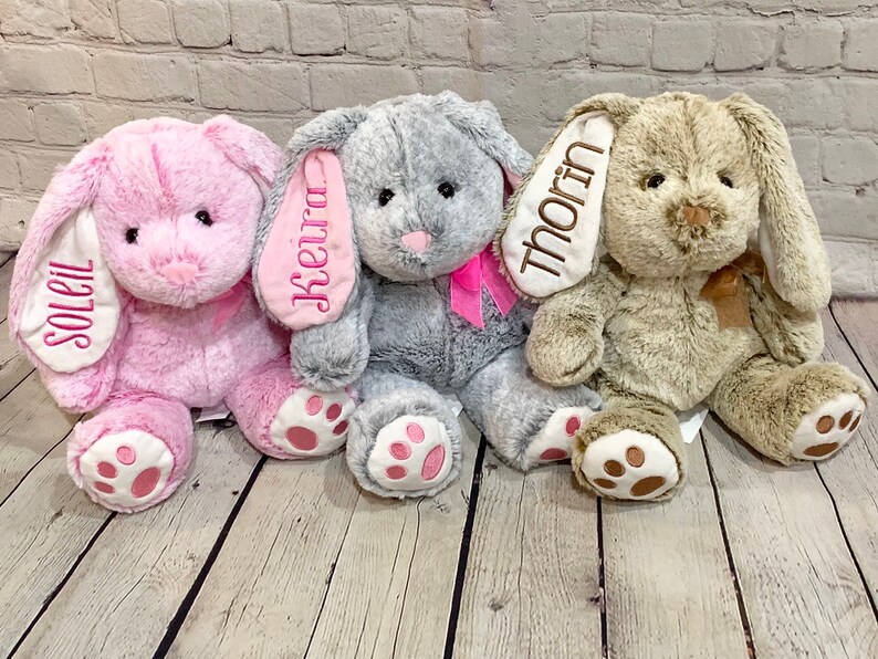 personalized easter bunny stuffed animals