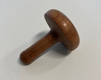 Handmade wooden darning mushroom from Reclaimed Sapele wood