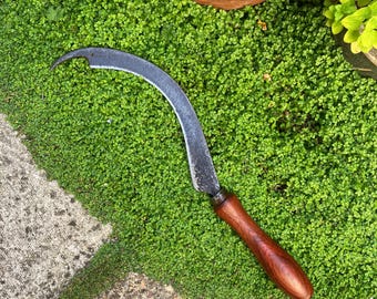 Stunning old restored beethook sickle garden tool