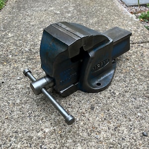 Tornillo de banco Paramo High Duty restaurado n.° 1: mordazas de 3 pulgadas, fabricado en Inglaterra