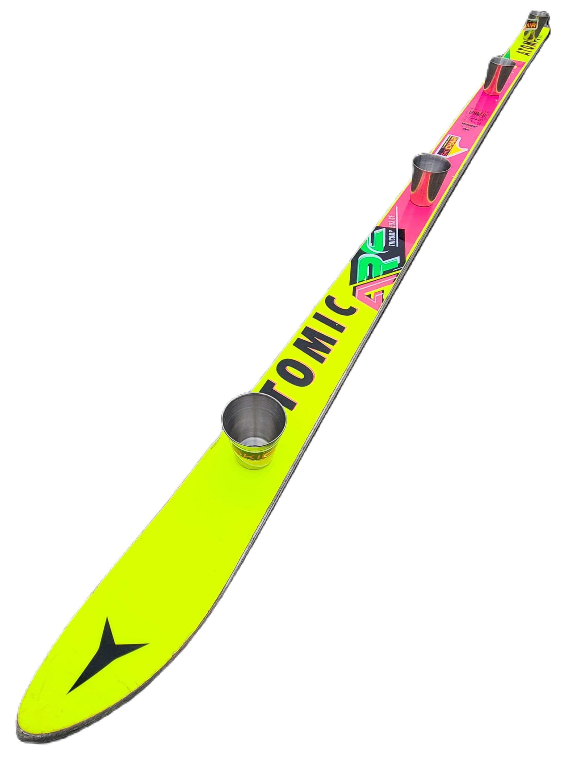 Shot Ski the Legendary Atomic ARC Neon Pink and Yellow Shotsk - Etsy Shot Ski the Legendary Atomic ARC Neon Pink and Yellow Shotsk - Etsy