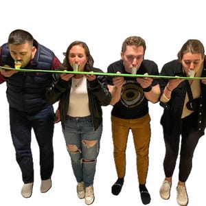 Shot Ski w/ Removable Magnetic shots made with Real Snow Ski with 4 Large 3oz Shots - shotski A college must!