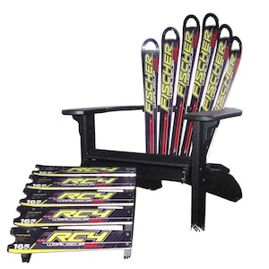 Ski Chair, Adirondack Ski Chair, Recycled Plastic Snow Skichair and Ottoman    Customize-Choose your type of Snow Ski