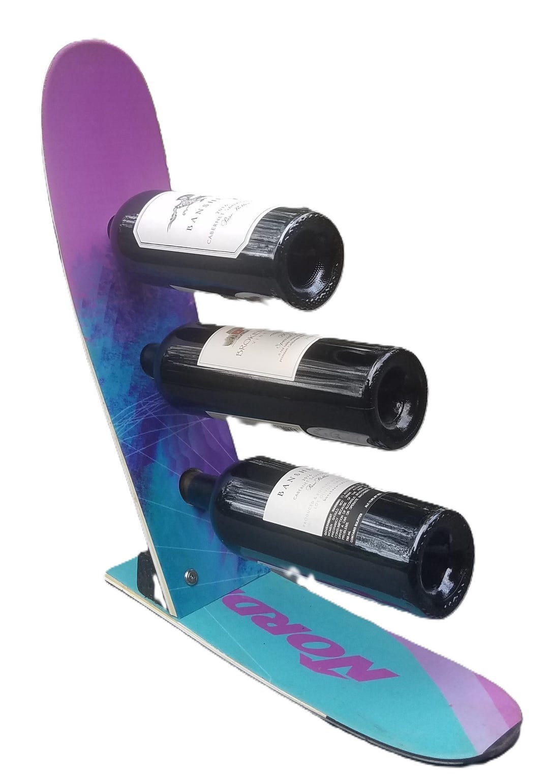 Beer Rack Snowmobile Recycled Snow Ski Wine Rack - Customizable Girly Colors - Etsy