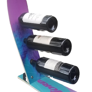 Snow Ski Wine Rack   Girly Recycled Snow Ski Wine Rack   Customize-Choose your type of Girly Snow Ski