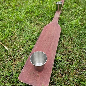 Shot Ski   Shotski, 3 shot made to resemble a small paddle
