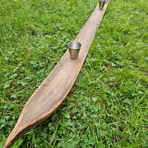 Shot Ski   Antique Old School Wooden Shot Ski, 4 shot made from real Snow Ski from the 20&#39;s-30&#39;s
