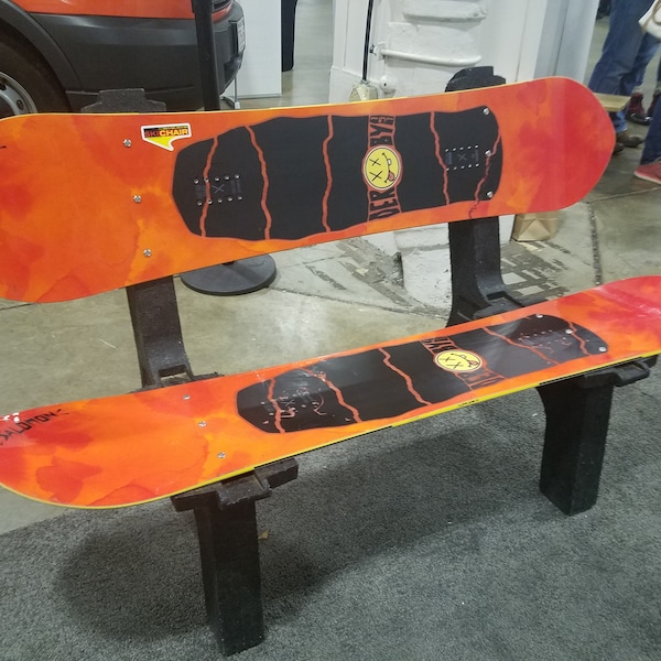 Recycled Snowboard Bench    Customize-Choose your type of Snow Board