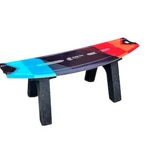 Surf Bench   Wake Board Bench or Wake Board Table with recycled plastic Legs