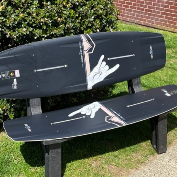 Surf Bench   Wake Board Bench made with Recycled Plastic Legs