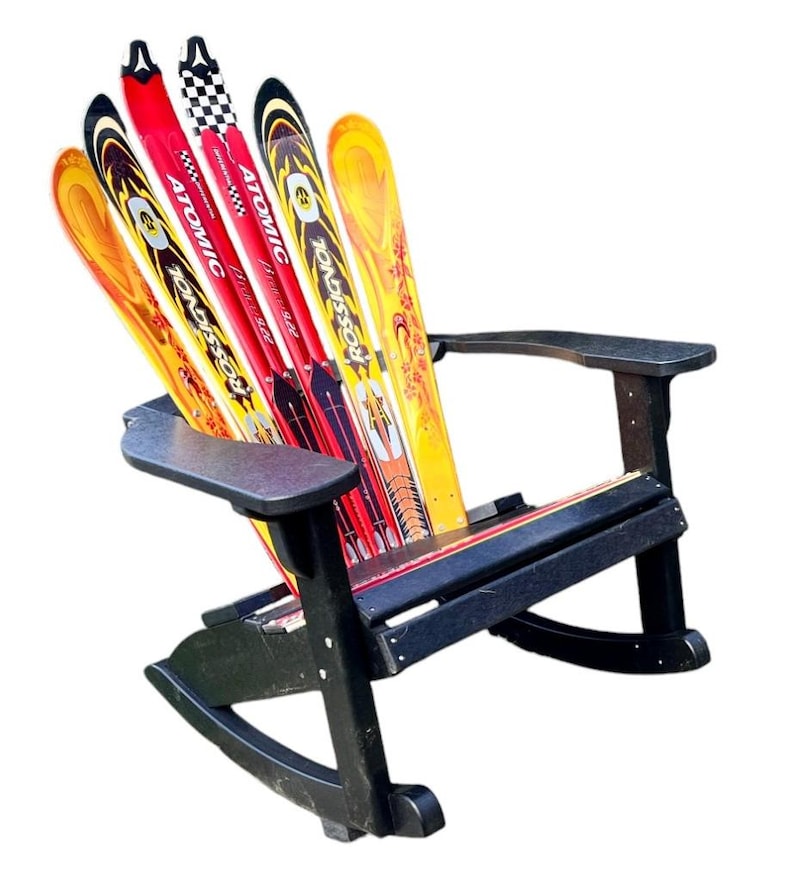 Handmade Ski Chair Rocker: Recycled Plastic Adirondack Style - Etsy
