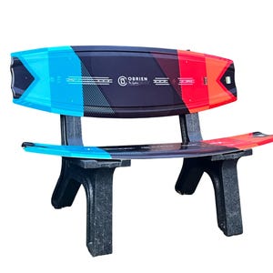Surf Bench   Wake Board Bench made with Recycled Plastic Legs