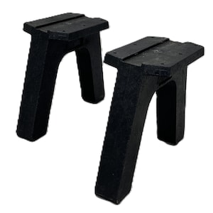 DIY Bench Legs or Outdoor Bench Ends without a Back - Recycled Plastic for a Sports Bench or Ski Bench or a Snowboard Bench or a Wake Board.