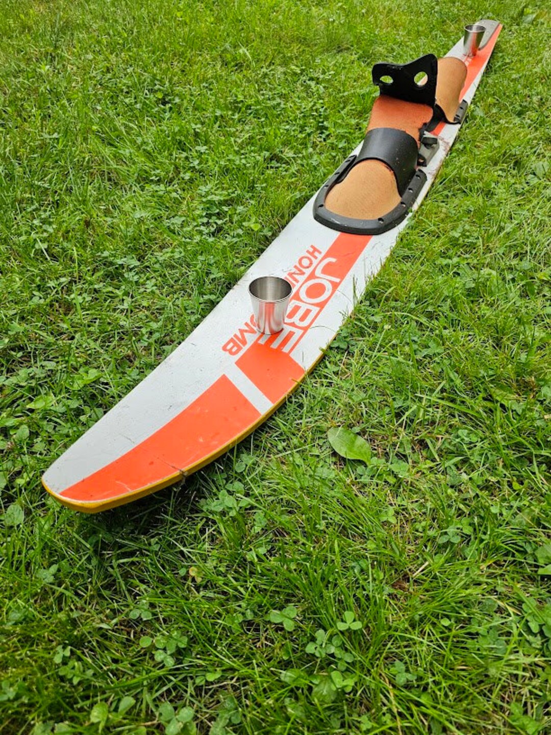 Shot Ski Old School Water Ski Shotski, 4 Shot Made From a Real 80s