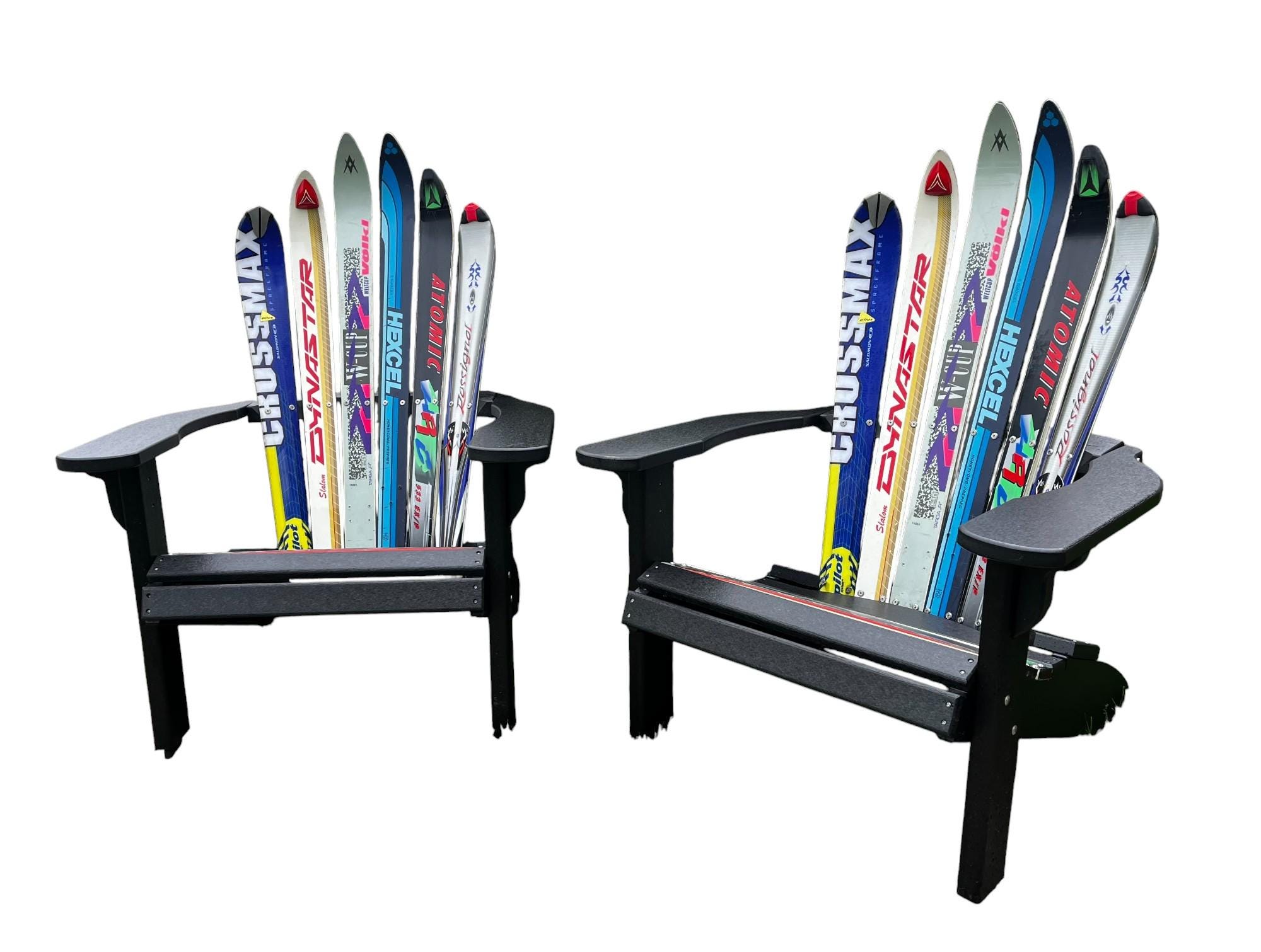 Ski Chair, Set of 2 skichairs, Customize your Recycled Plastic Snow Skichair