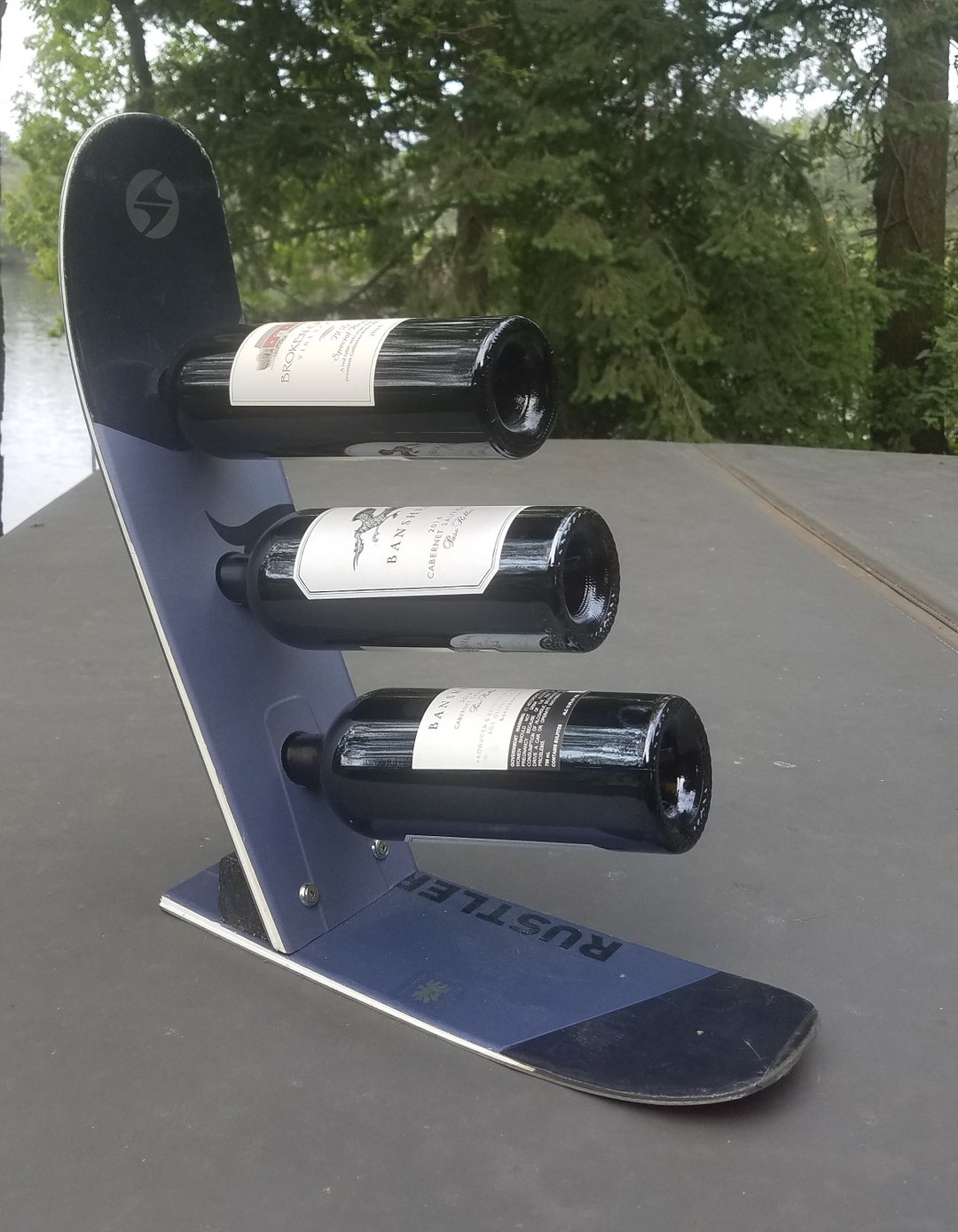Wine Rack Snow Ski Wine Rack Made With a Real Ski Etsy