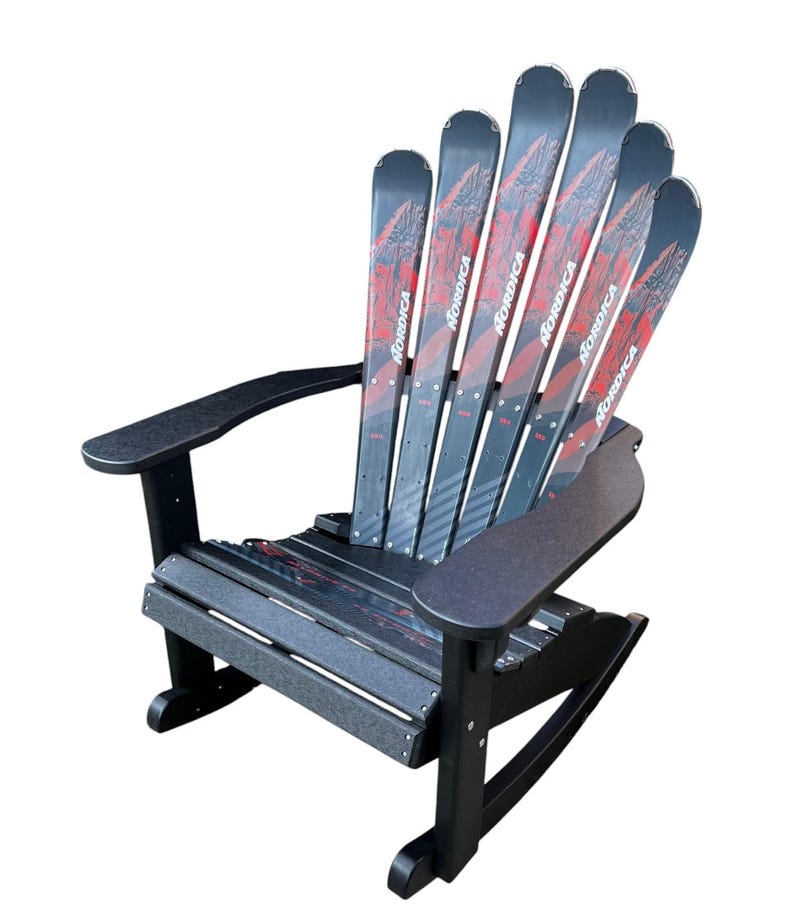 Handmade Ski Chair Rocker: Recycled Plastic Adirondack Style - Etsy