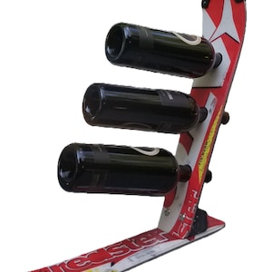 Wine Rack   Recycled Snow Ski Wine Rack
