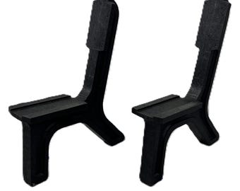 DIY Bench Legs or Outdoor Bench Ends made from Recycled Plastic for a Sports Bench for Snow Skis or Snowboards or Wake Boards