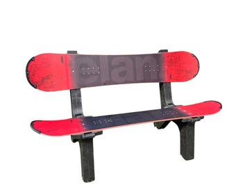 Hand-Painted Moose Snowboard Bench, Repurposed Ski Bench - Etsy 日本