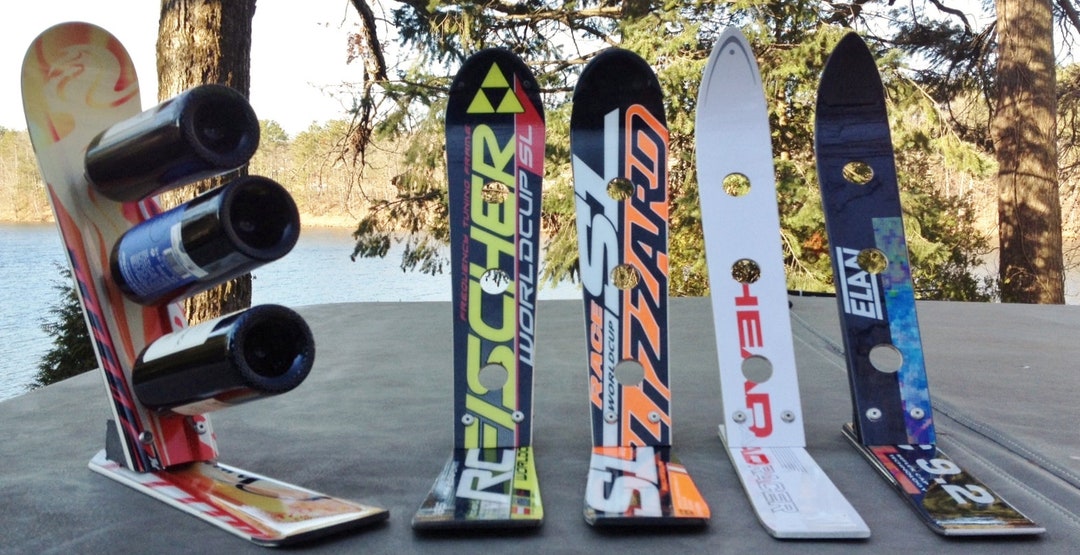 Beer Rack Snowmobile Snow Ski Wine Rack Recycled Snow Ski Wine Rack Customize-choose Your ...