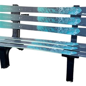 SPRING SPECIAL Snow Ski Bench, Ski Bench, Recycled Snow Ski Bench  -  Customize-Choose your type of Snow Ski