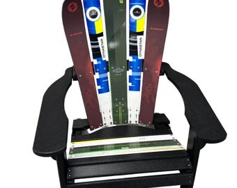 Recycled Ski Chair: Handmade Adirondack Style Outdoor Seating