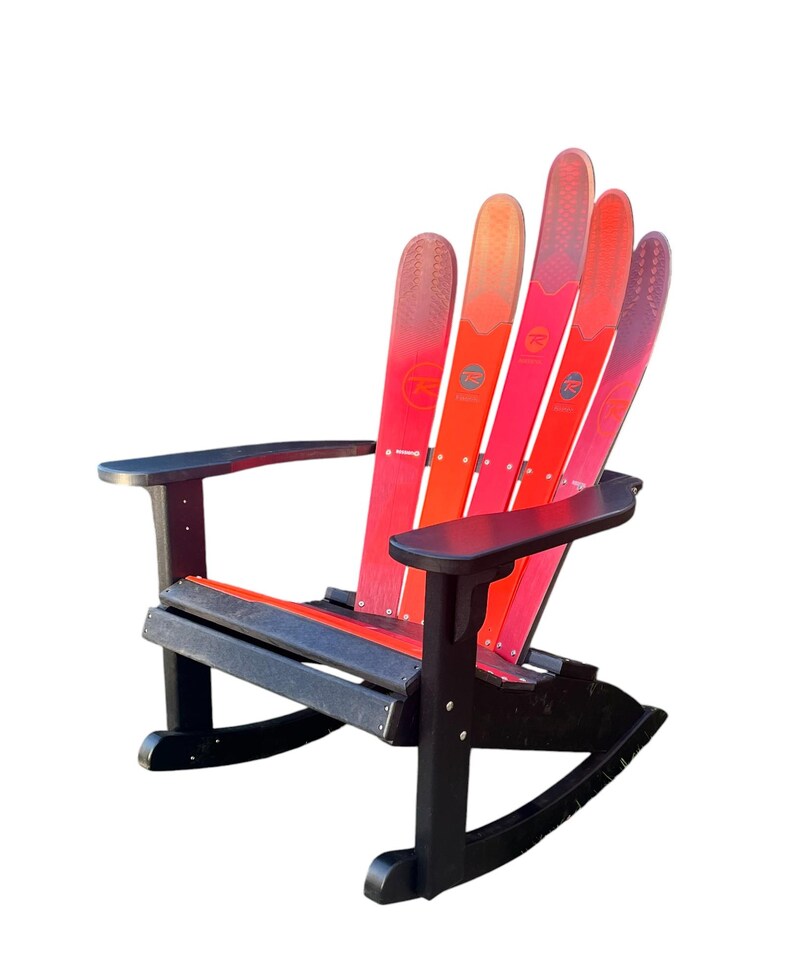 Handmade Ski Chair Rocker: Recycled Plastic Adirondack Style - Etsy