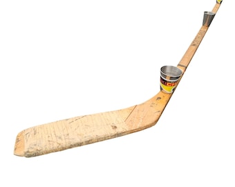 Fuera del campus - Hattrick de hockey de madera: palo con cuchillas recicladas - Diversión en la fiesta