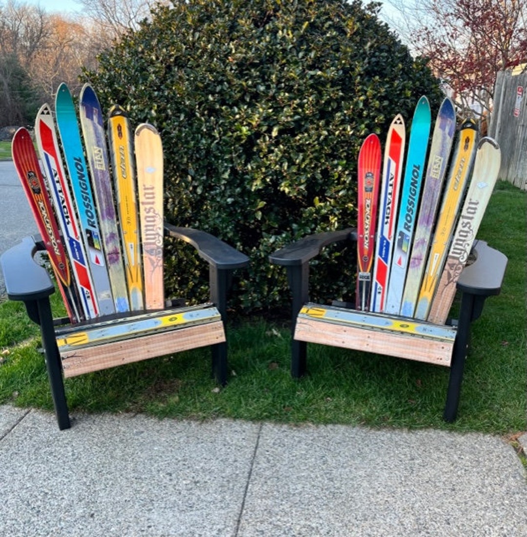 Ski Chair, Ski Rocker Set of 2 Skichairs, Customize Your Recycled ...