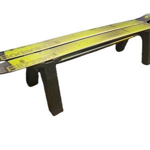 Snow Ski Coffee Table, Snow Ski Seat, Snow Ski Table made with Real Recycled Snow Ski   Customize-Choose your type of Snow Ski