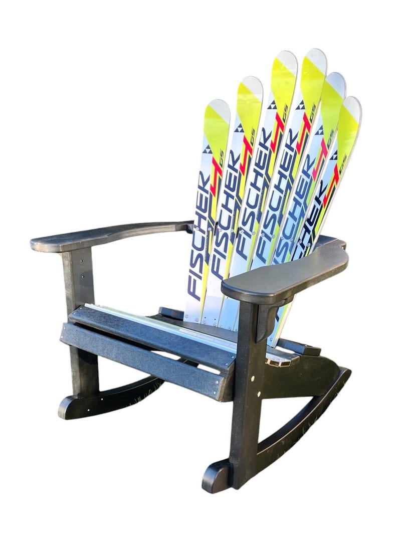 Fischer Ski Chair Rocker: Recycled Plastic Adirondack Style - Etsy