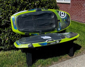 Knee Board Bench made with Real kneeboards and Recycled Plastic Legs or Surf Bench