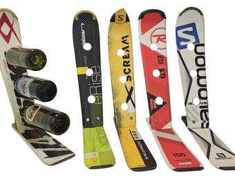 SPRING SPECIAL Snow Ski Wine Rack   Recycled Snow Ski Wine Rack - Customize-Choose your type of Snow Ski