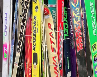 Rossignol Strato 102 Antique Refurbished Ski Wall Art Set