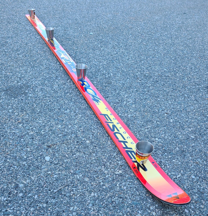 Shot Ski Kit Complete With 4 Large 3oz Stainless Shots Glasses Etsy