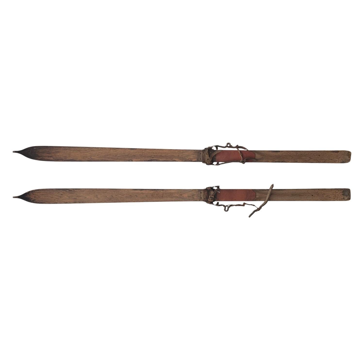 Antique wooden skis - Etsy 日本