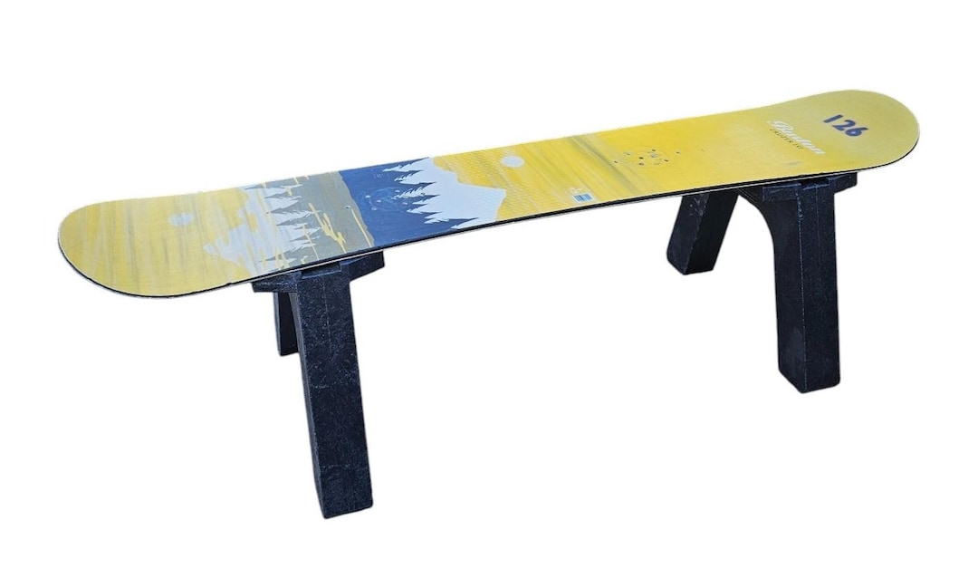 Burton Recycled Snowboard Bench or Table: Handmade Outdoor Seating - Etsy
