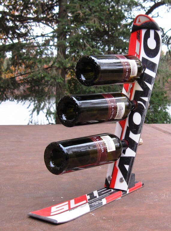 Wine Rack Recycled Snow Ski Wine Rack Etsy UK