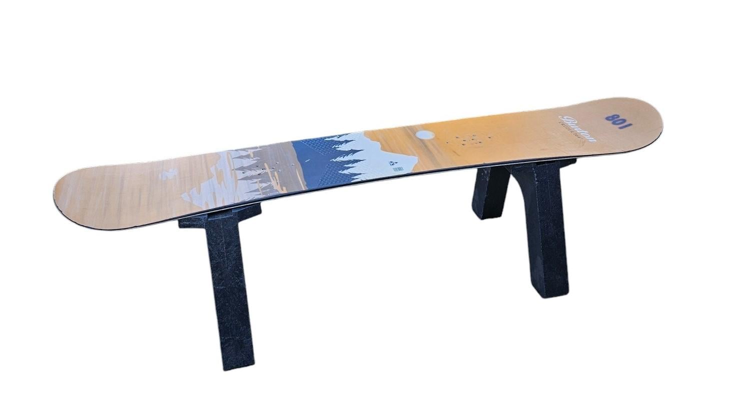 Burton Recycled Snowboard Bench or Table: Handmade Outdoor Seating - Etsy
