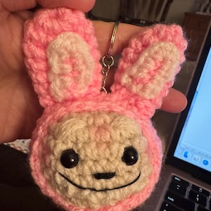 Labubu inspired keychain pattern