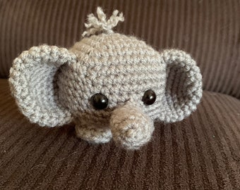 Crochet Elephant Pattern: Cube Amigurumi (PDF Pattern